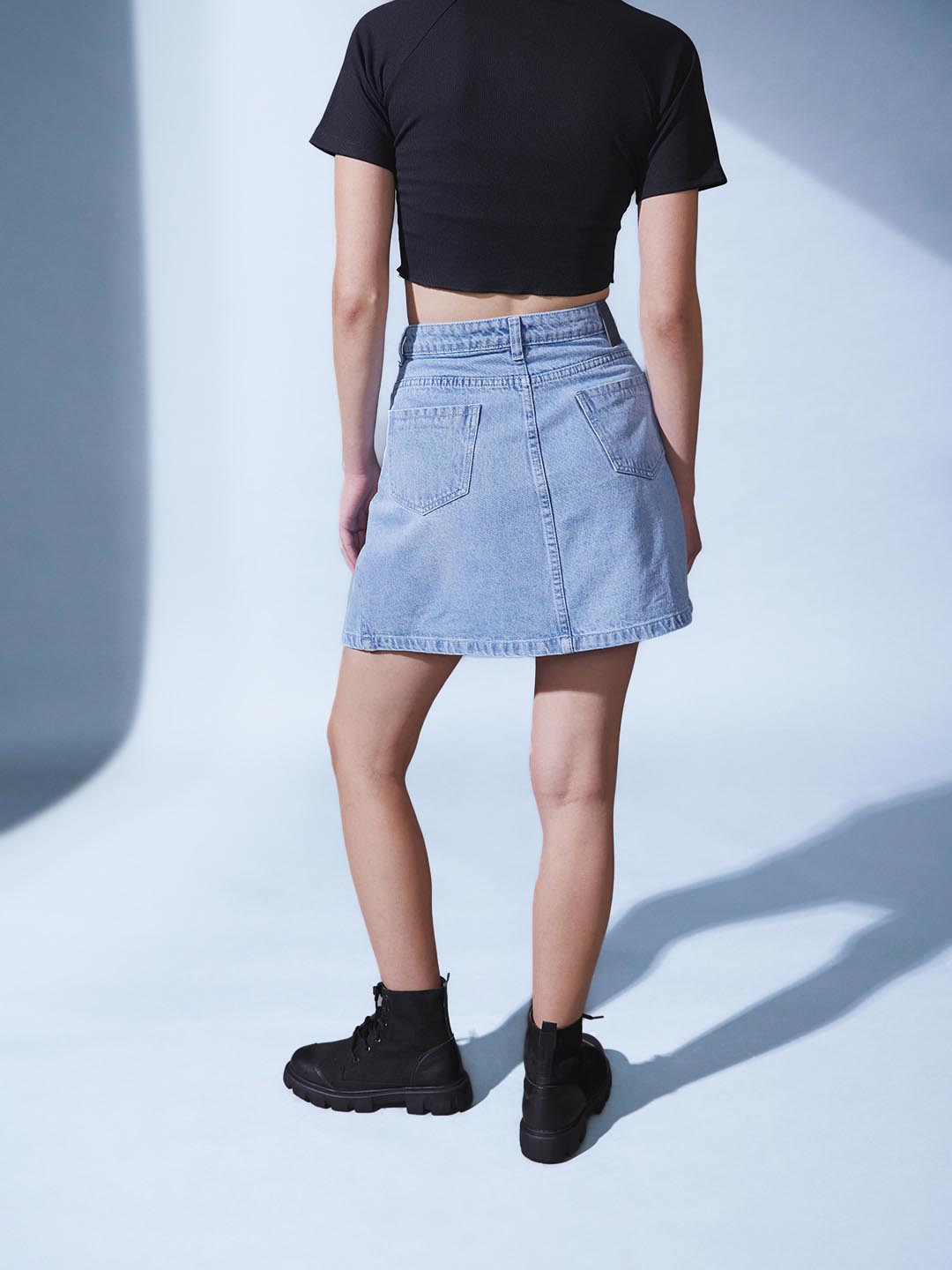 Denim Mini Skirt