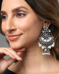 Oxidized Paachi Kundan Pearls