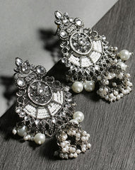 Oxidized Paachi Kundan Pearls