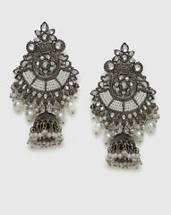Oxidized Paachi Kundan Pearls
