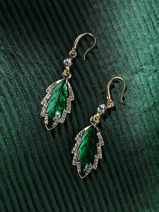 Silver Plated Designer Stone Party Drop Earring