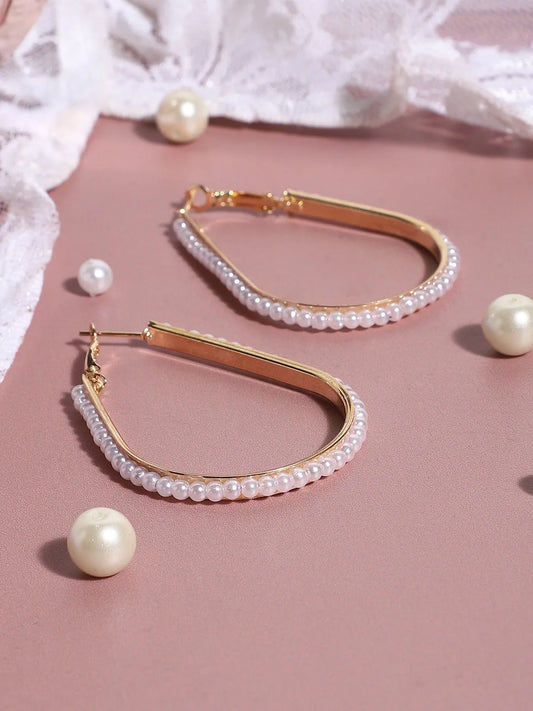 SOHI - Gold Plated Designer Party Drop Earring