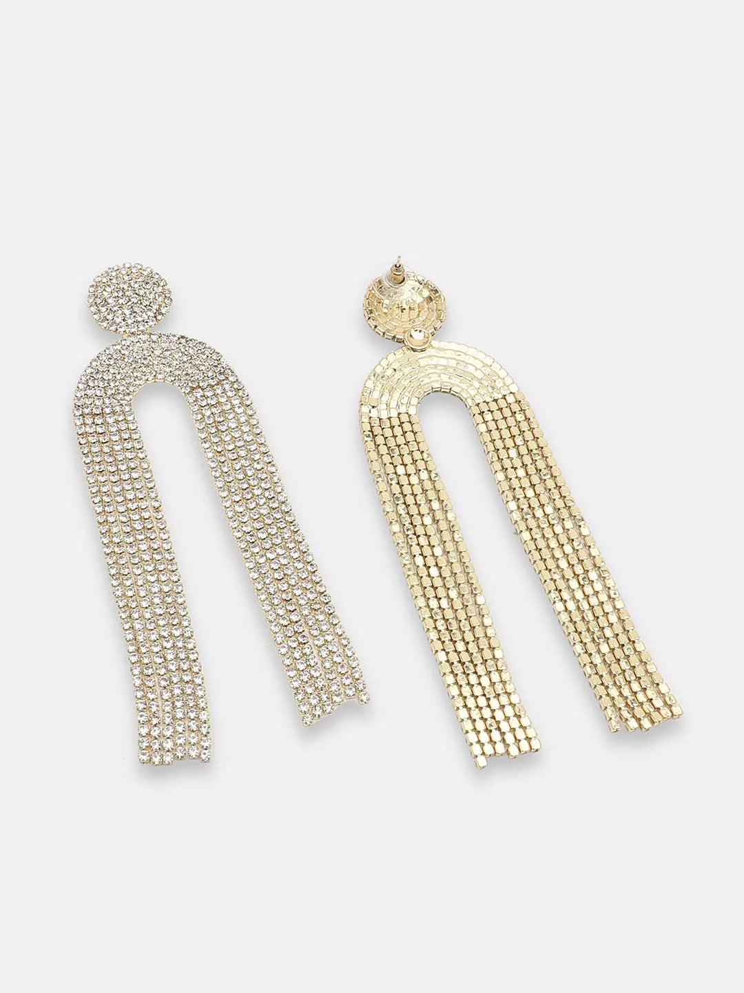 SOHI - Gold Plated Party Designer Stone Drop Earring