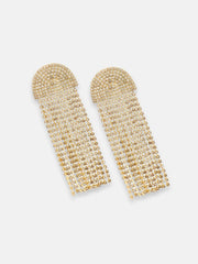 SOHI - Gold Plated Party Designer Stone Drop Earring For Women