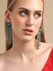 SOHI - Gold Plated Party Designer Stone Drop Earring