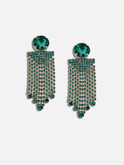 SOHI - Gold Plated Party Designer Stone Drop Earring
