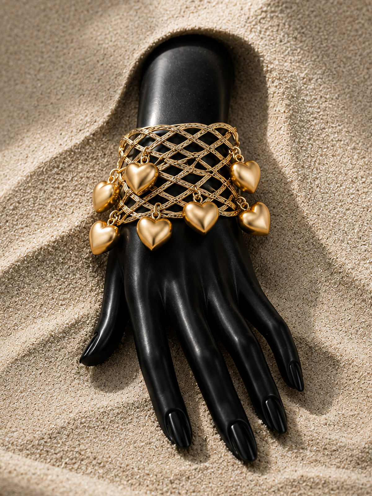 The Regal Charm Mesh Cuff