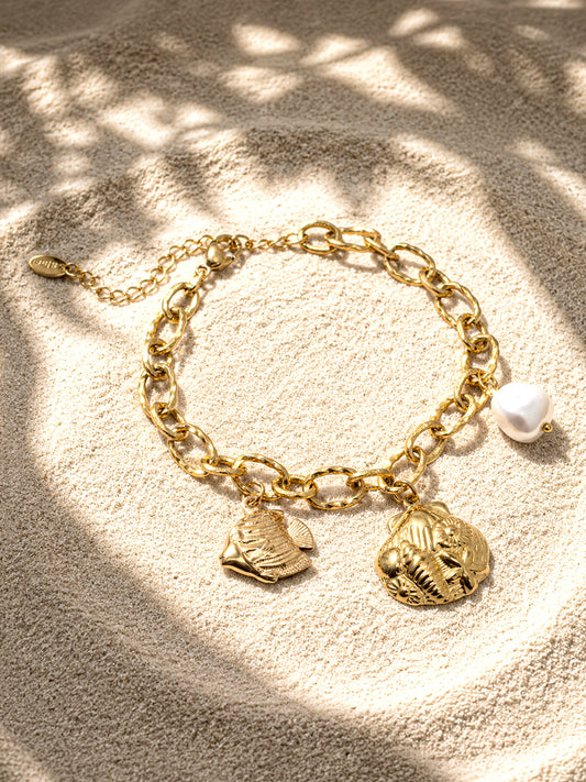 The Pearl Wishes Charm Bracelet