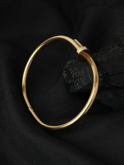 The Screw Bangle Bracelet  California Gold