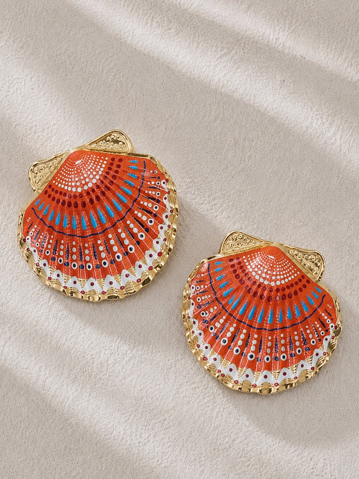 The Sunset Fan Drop Earrings