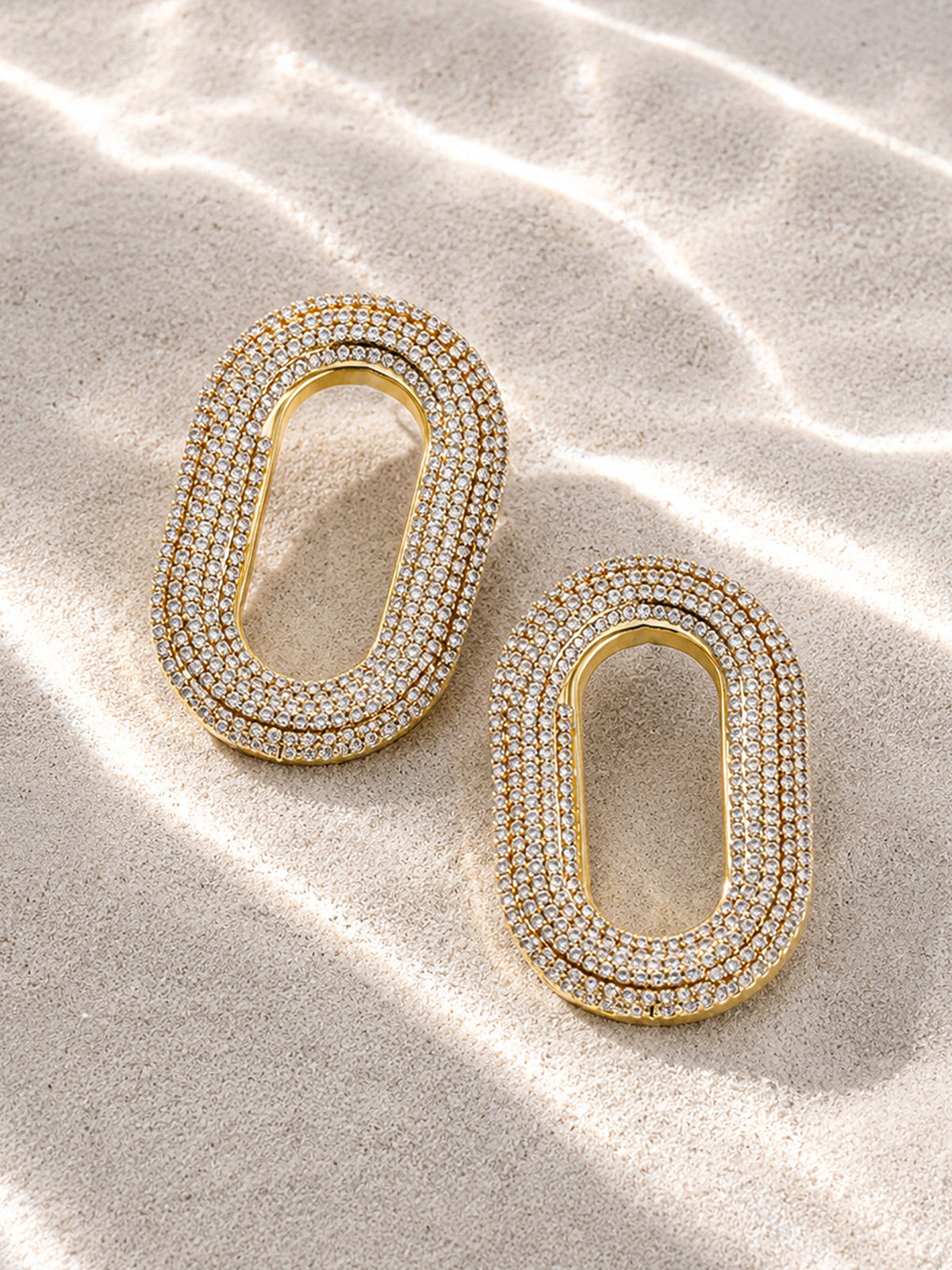 The Solstice Crystal Link Earrings