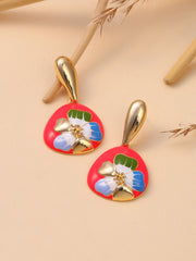 SOHI-The Hana Drop Earrings Scarlet Red Sohier8959