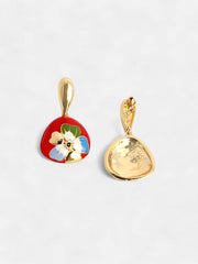 SOHI-The Hana Drop Earrings Scarlet Red Sohier8959
