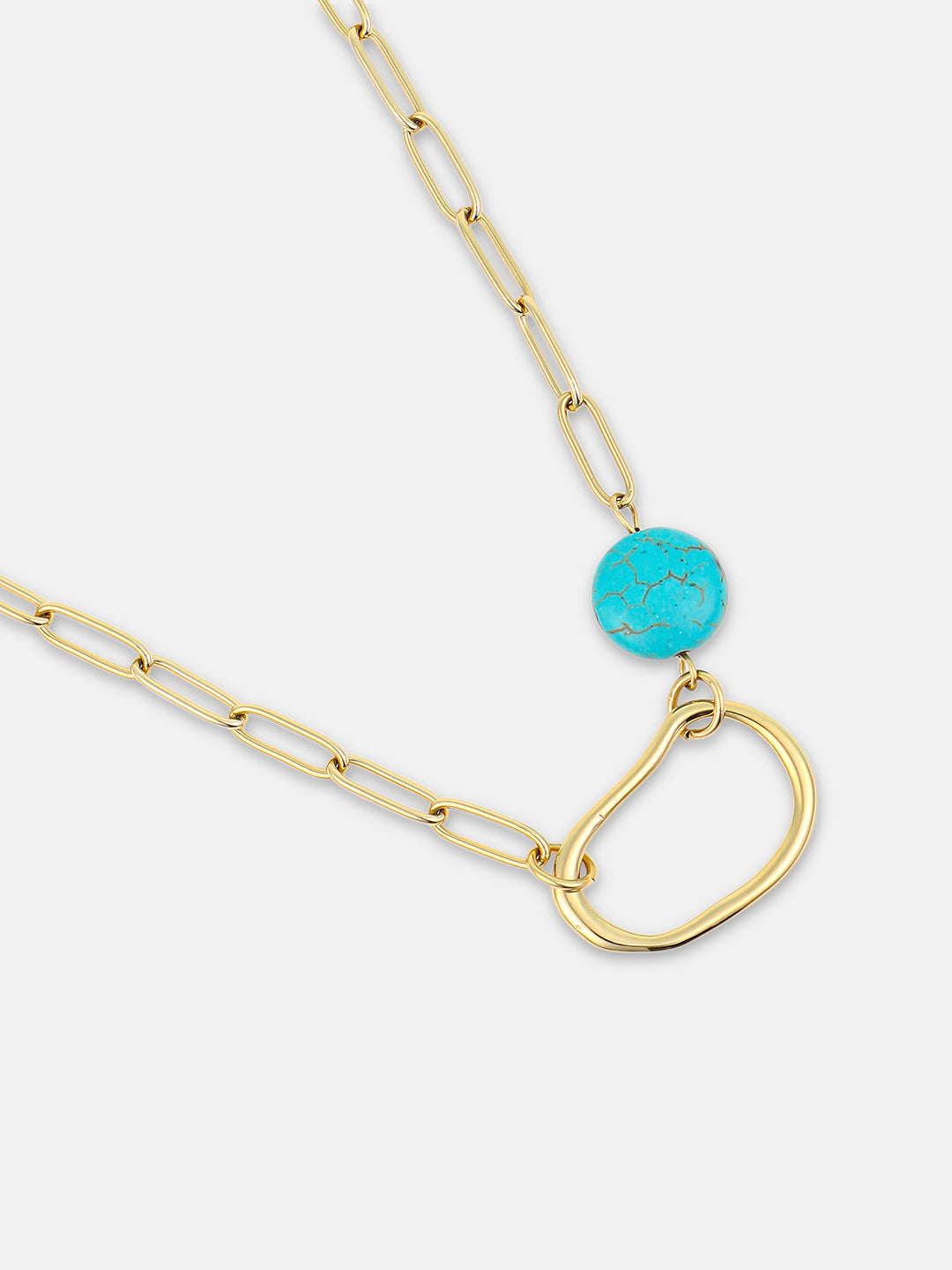 French Accent - The Santorini Chain Necklace - California Gold