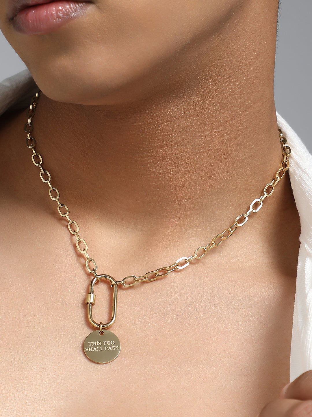 The Industrial Orb Chain Necklace - California Gold