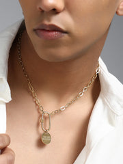 The Industrial Orb Chain Necklace - California Gold