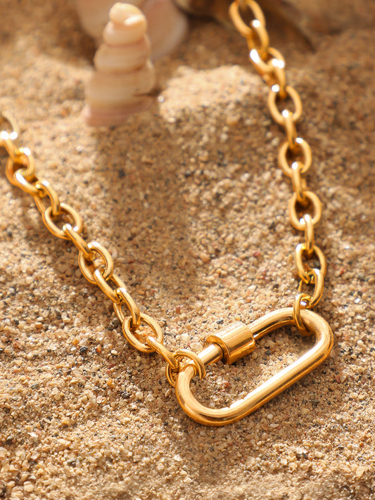 The Industrial Pendant Necklace California Gold