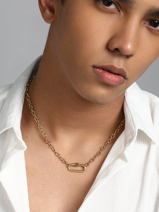 The Industrial Pendant Necklace California Gold