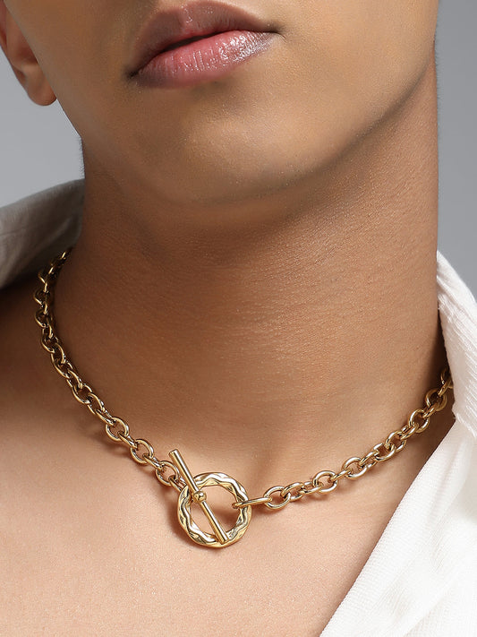 The Sol Halo Chain Necklace - California Gold