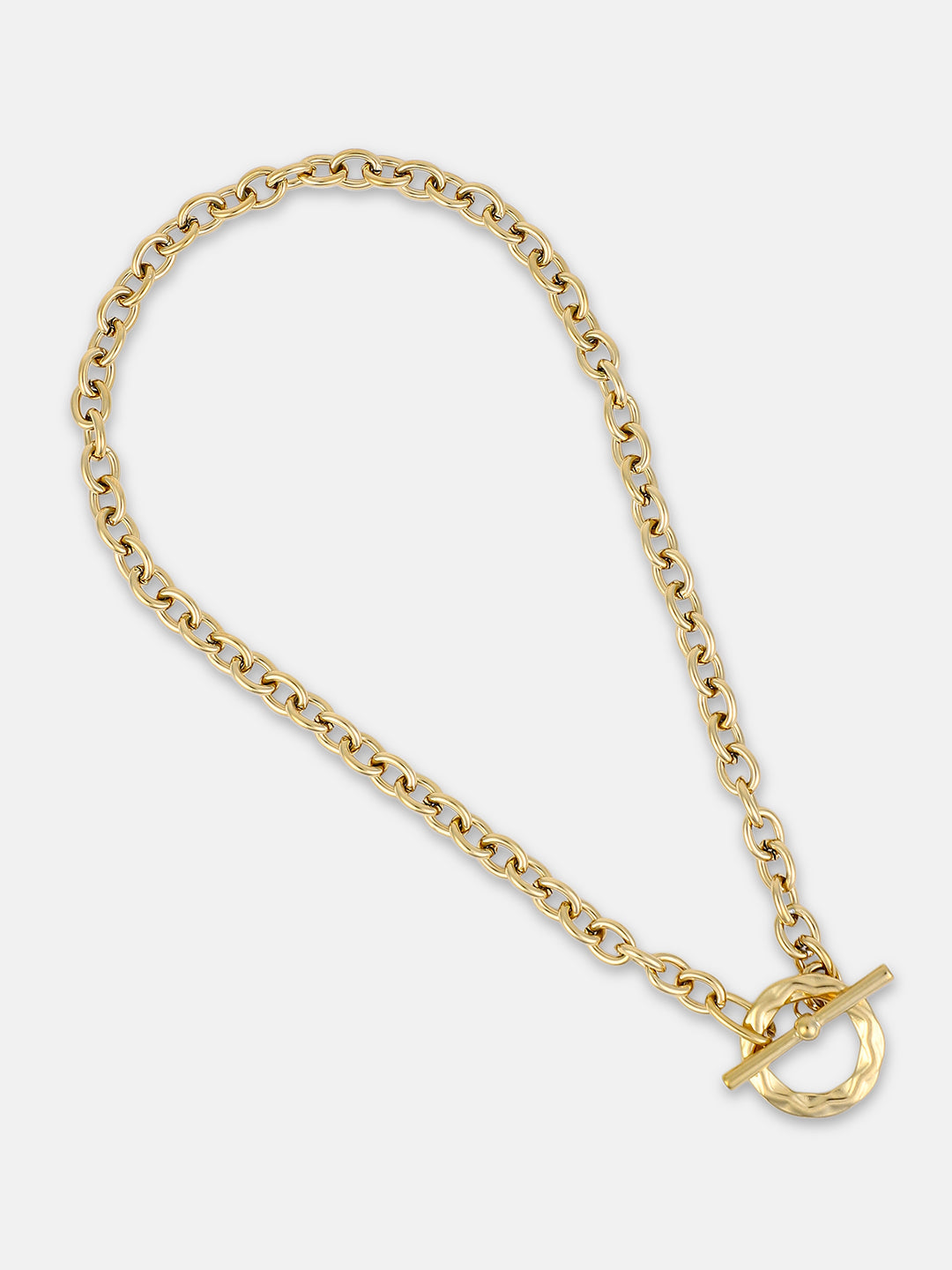 French Accent - The Sol Halo Chain Necklace - California Gold