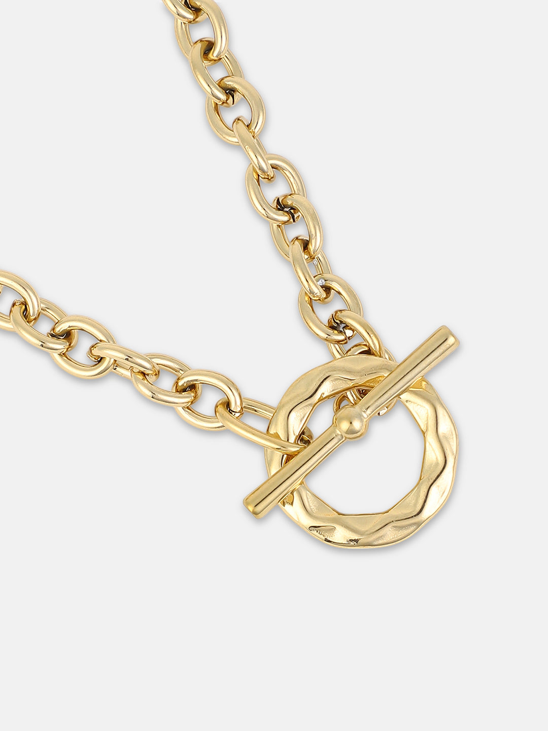 French Accent - The Sol Halo Chain Necklace - California Gold