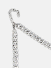 The Perla Chain Necklace - Metallic Silver