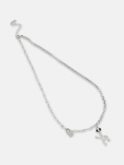 The Skelley Pendant Necklace Metallic Silver