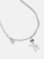 The Skelley Pendant Necklace Metallic Silver
