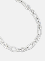 The Fusio Chain Necklace Metallic Silver