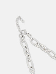 The Fusio Chain Necklace Metallic Silver