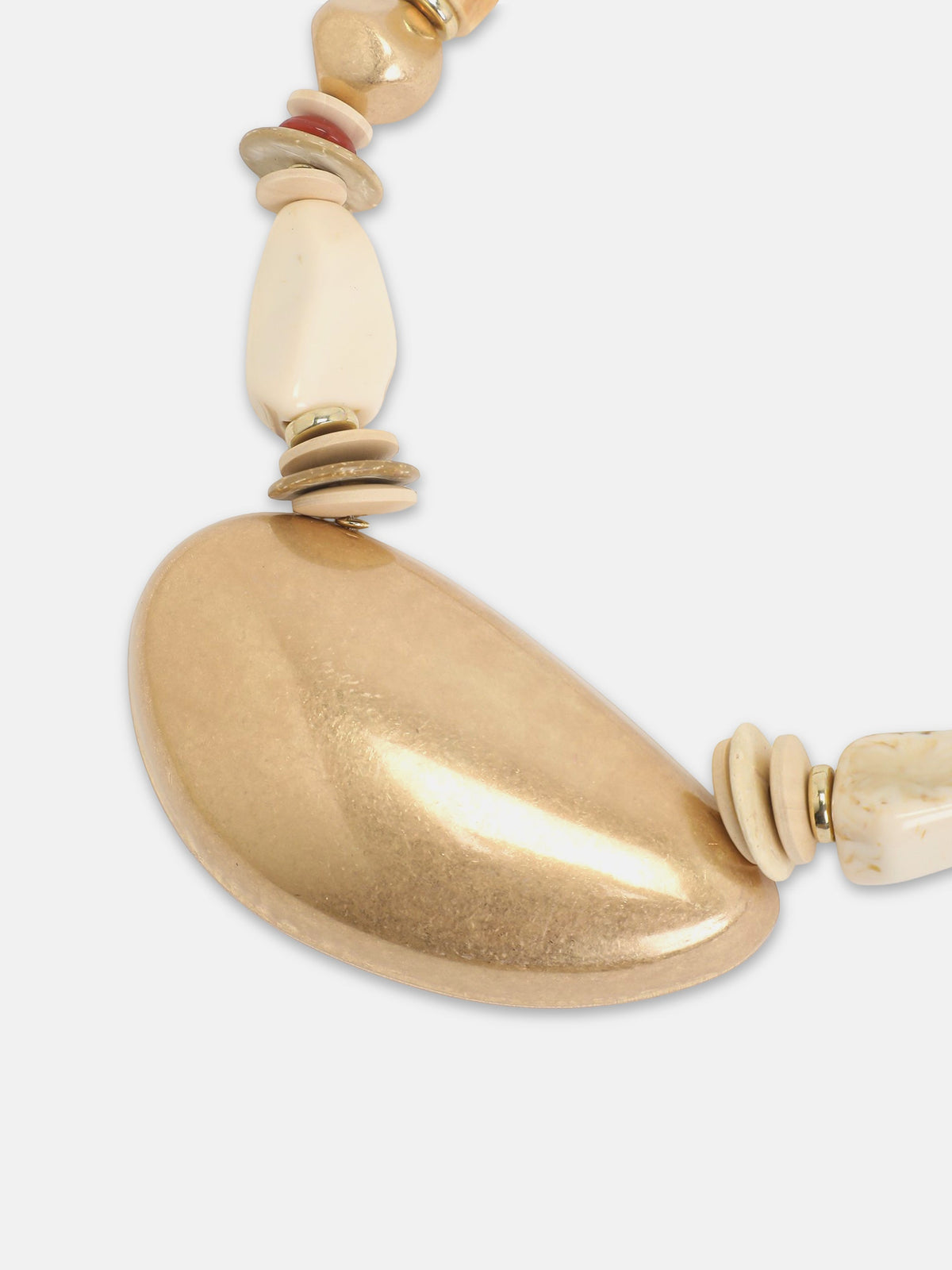 The Golden Seashell Beaded Necklace