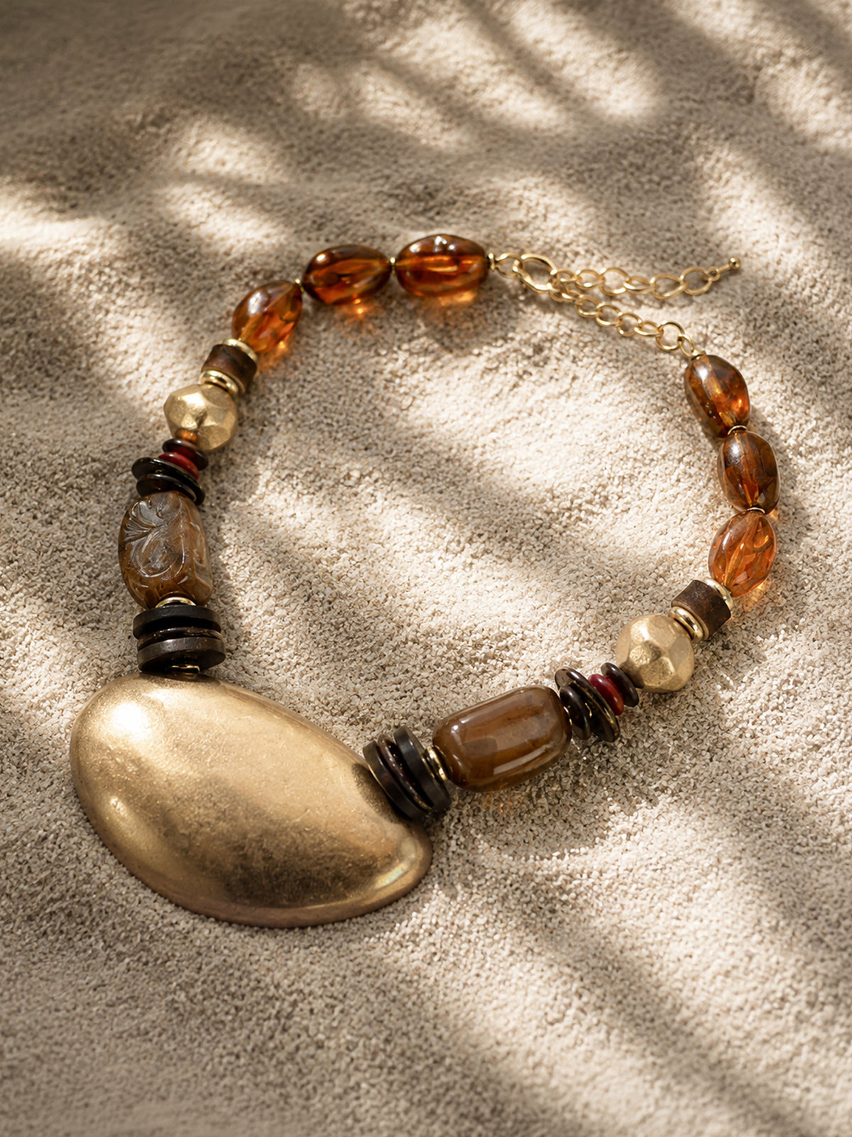 The Earth Tone Beaded Necklace