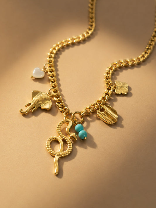 The Turquoise Lucky Charm Necklace