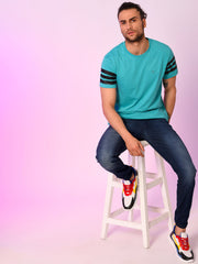 Sleeve Striped Tshirt