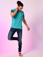Sleeve Striped Tshirt