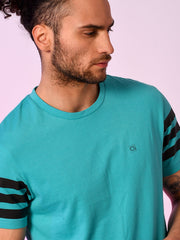 Sleeve Striped Tshirt