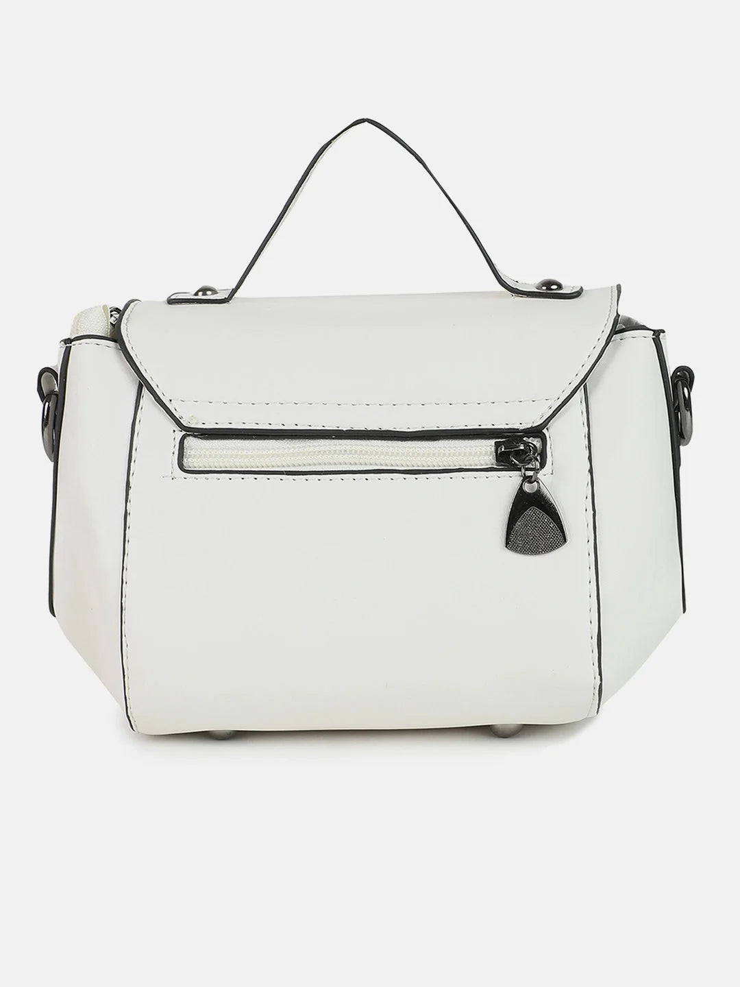 Solid Hand Bag with Zip Lock