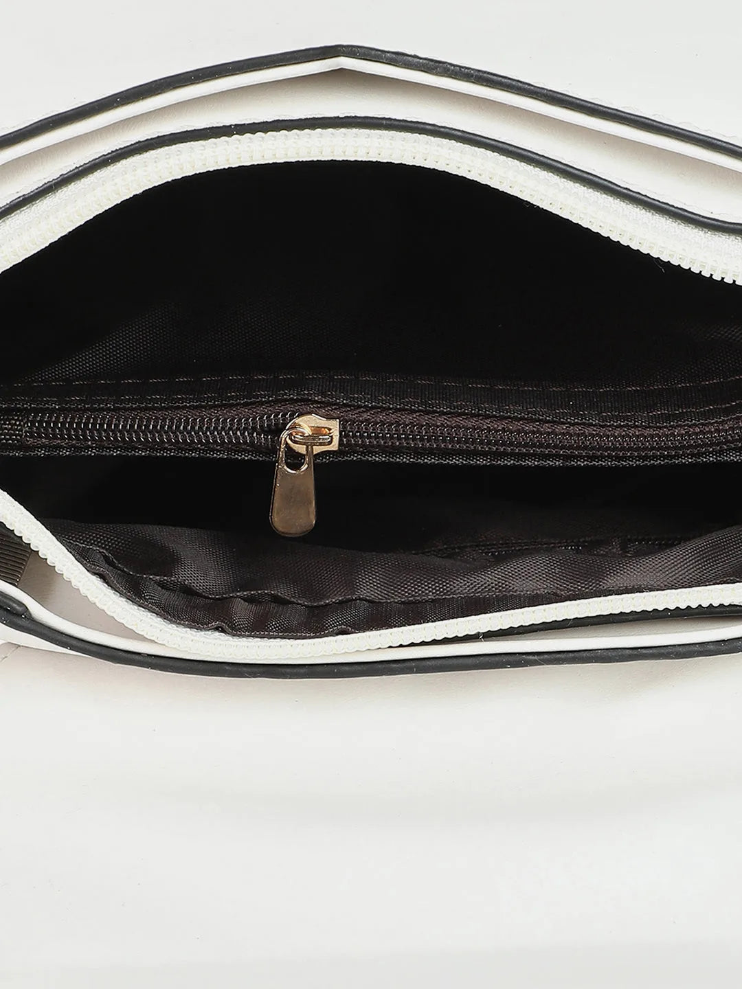 Solid Hand Bag with Zip Lock