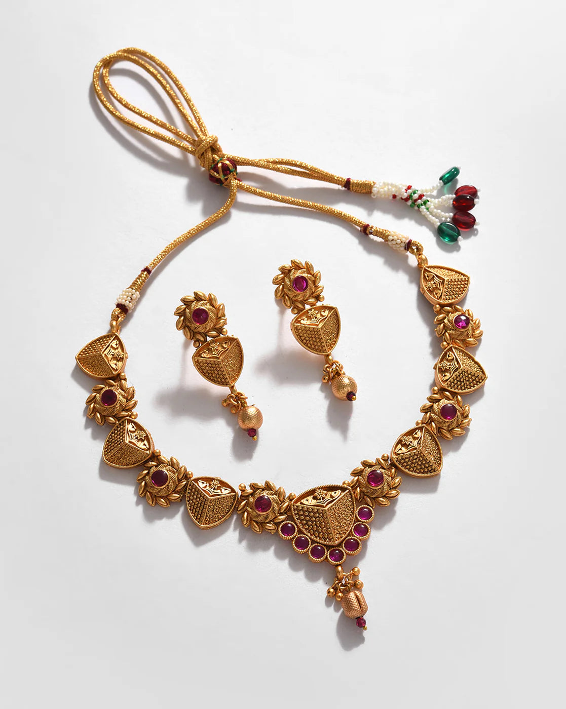 SOHI - Plated Contemporary Jewellery Set