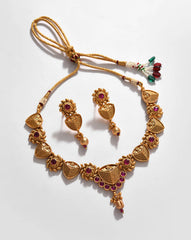 Gold - Plated Contemporary Jewellery Set