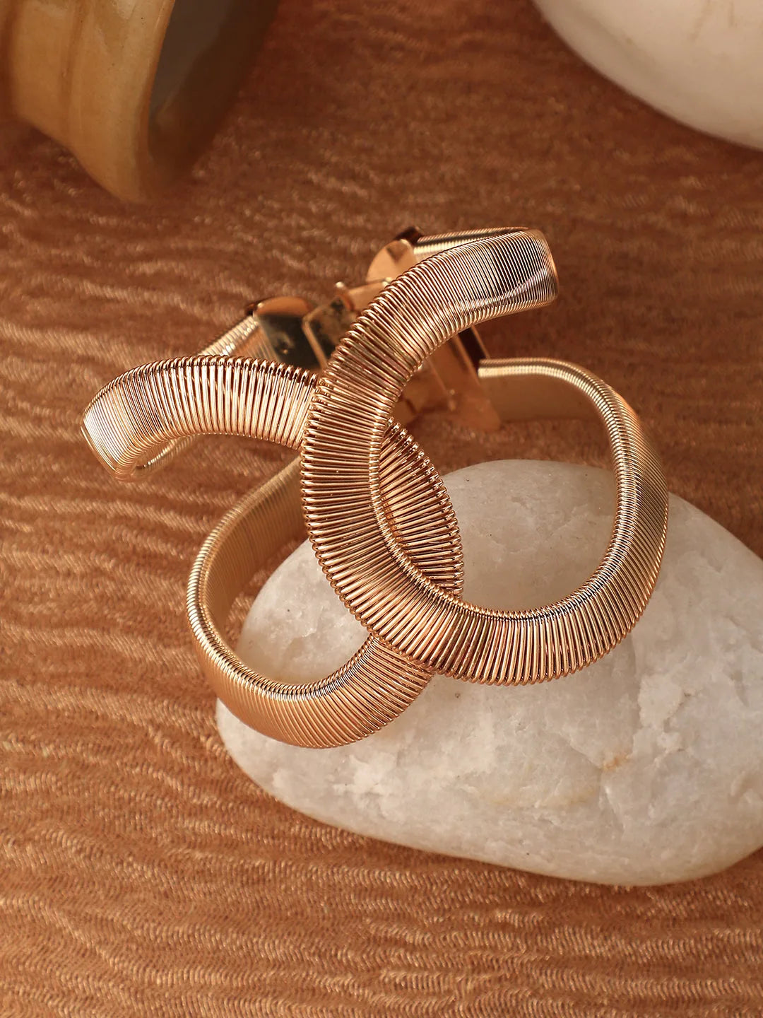 SOHI - Gold Plated Designer Stone Party Bracelet For Women