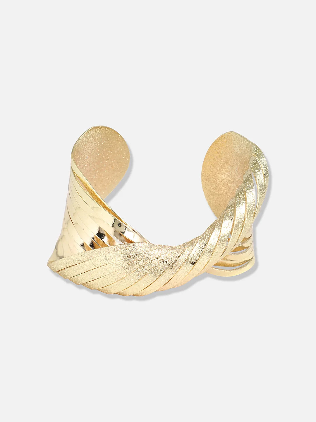 SOHI - Gold Plated Designer Stone Party Bracelet For Women