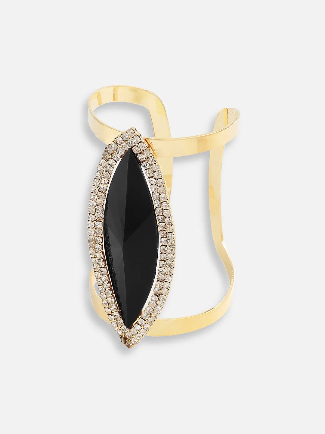 SOHI - Gold Plated Designer Stone Party Bracelet For Women