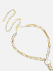 SOHI - Silver Plated Designer Party Necklace For Women