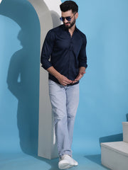 Men's Cotton Solid Casual Shirt