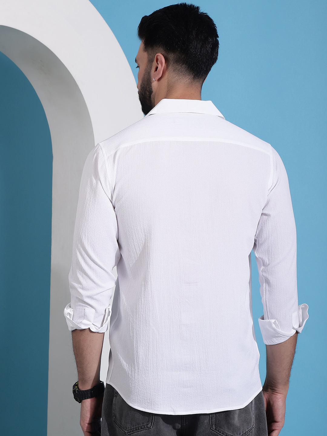 Lapel Collar Casual Shirt For Mens