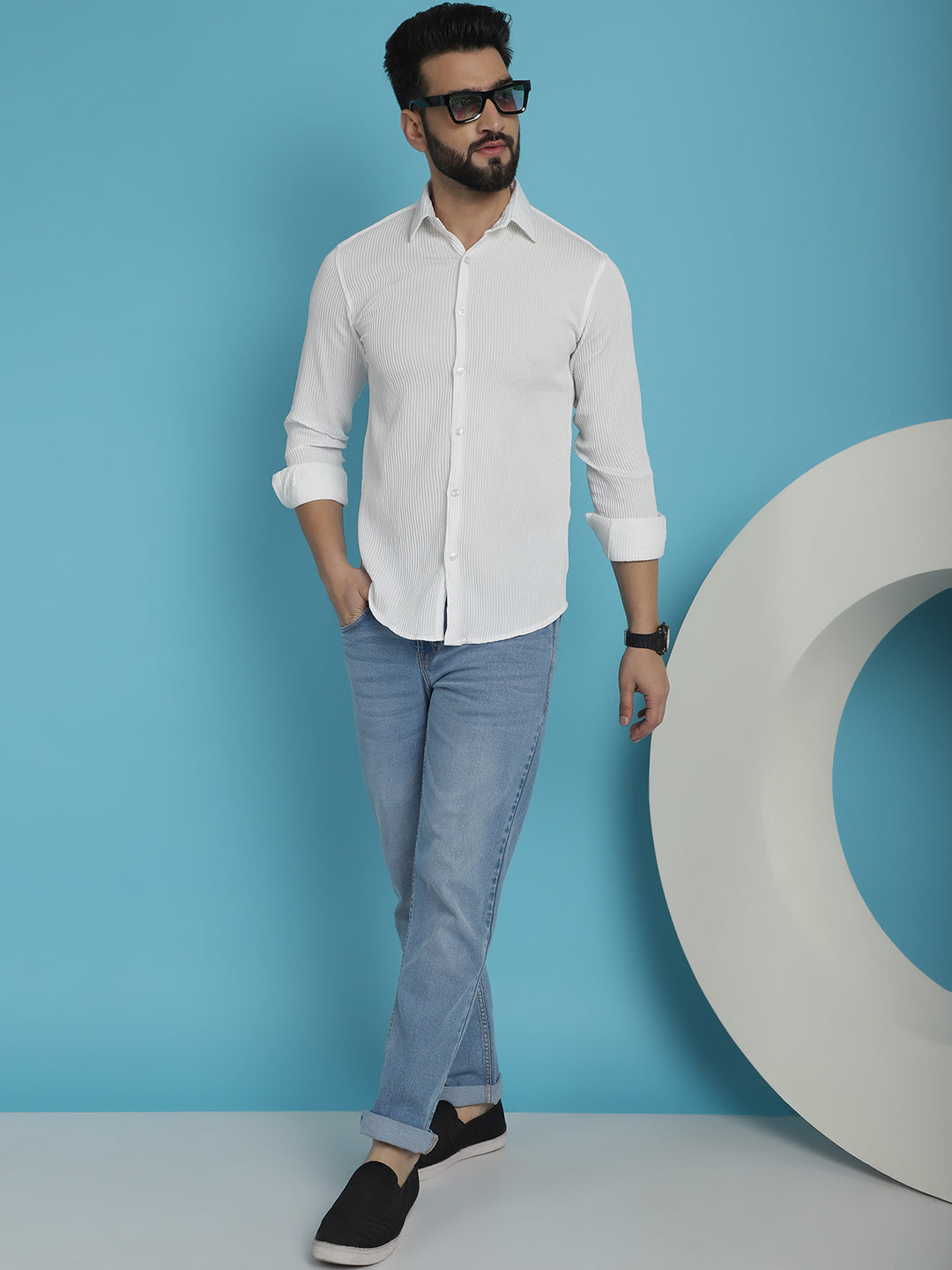 Striped Casual Shirt For Mens
