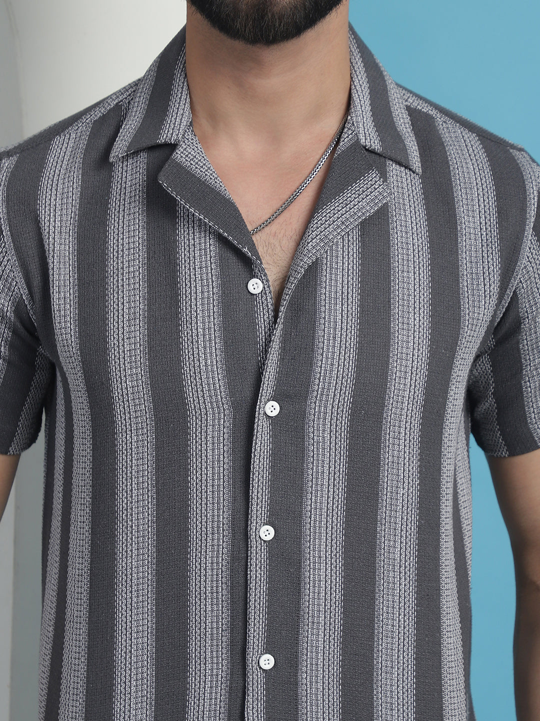 Printed Half Sleeve Cotton Shirt For Men