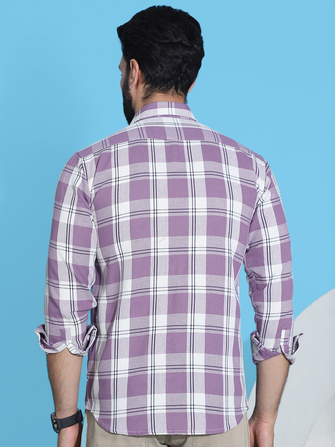 Checked Pure Cotton Shirt For Men