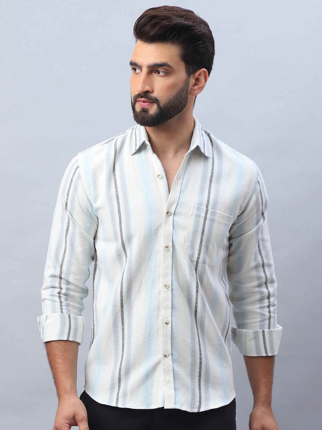 Striped Casual Shirt For Men